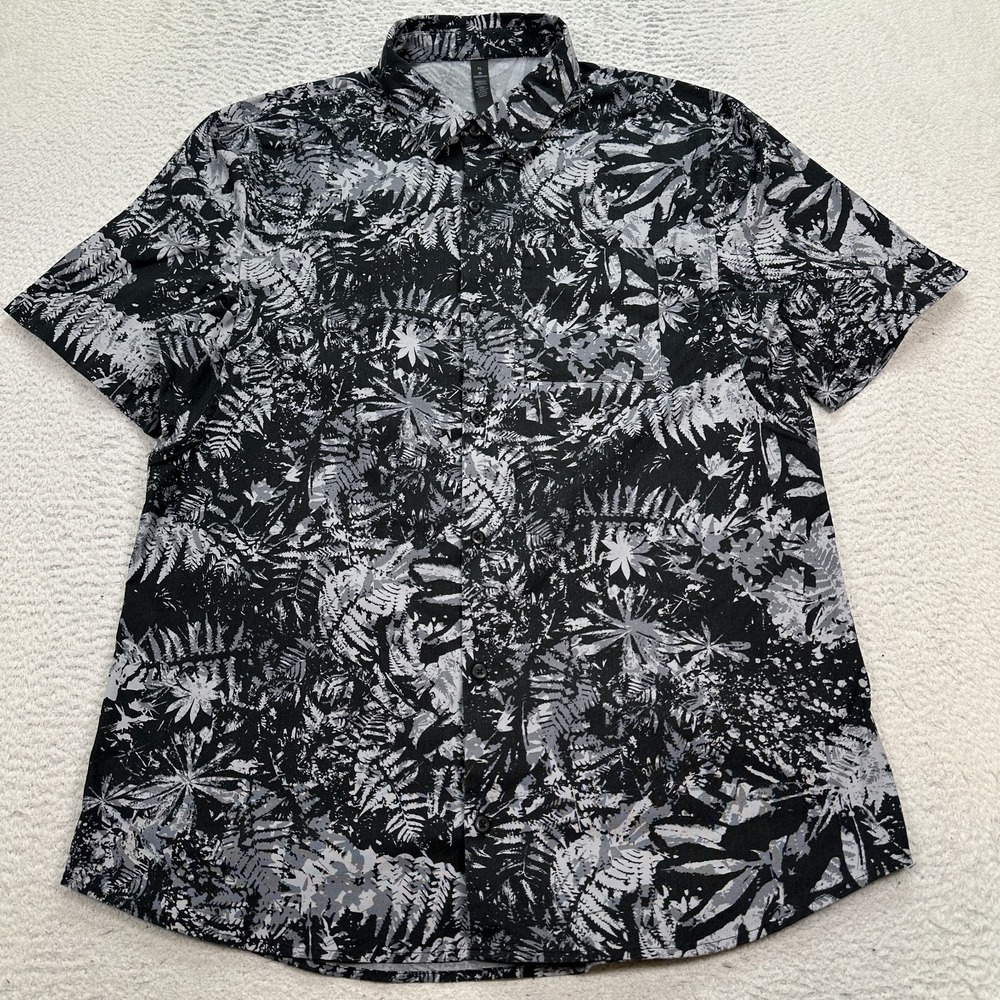 Lululemon All Town Shirt Men's Size XL Button Down Short Sleeve Casual Floral